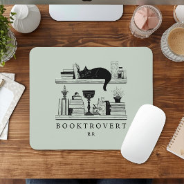 Book Lover's Monogram Initials Booktrovert Musmatta