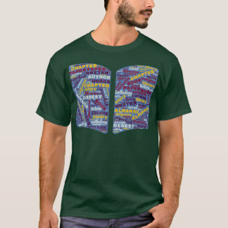 Book Lovers Word Cloud Readers Funny Librarian Men T Shirt