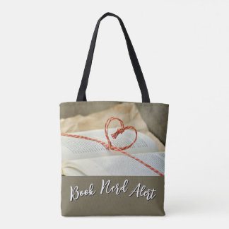 Book Nerd Alert Tote Tygkasse