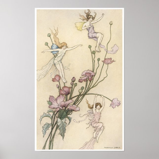 Book of Fairy Poetry, Three Spirits Poster (Framsidan)