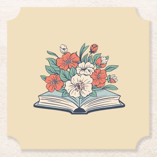 Book Paper Coaster Underlägg Papper (Framsida)