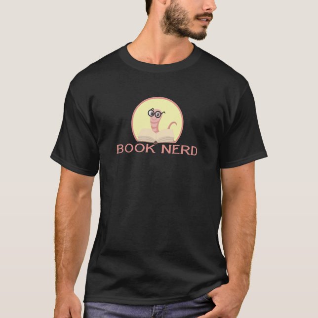 Book Reading Bookworm Book Nerd T Shirt (Framsida)