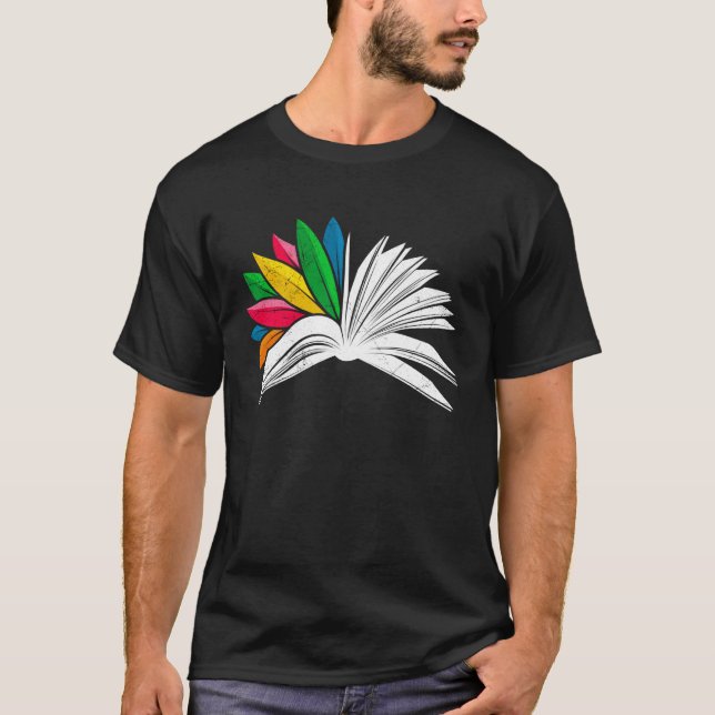 Book  reading enthusiasts book flower Book Love T Shirt (Framsida)