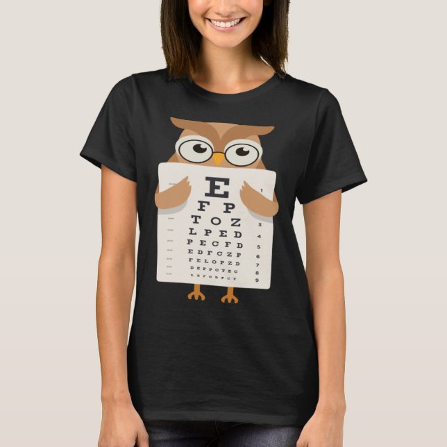 Book Reading Owl Bird Wisdom Smart T Shirt (Framsida)