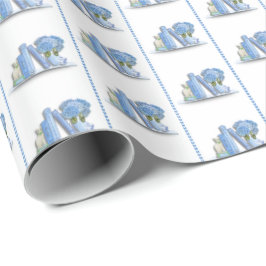 Book Shelf Wrapping Paper Presentpapper