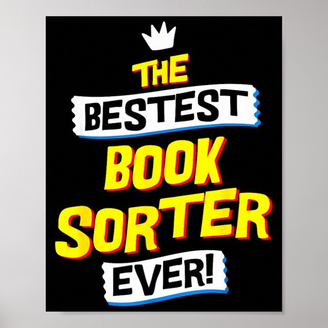 Book Sorter, Funny Job Occupation  Poster (Framsidan)