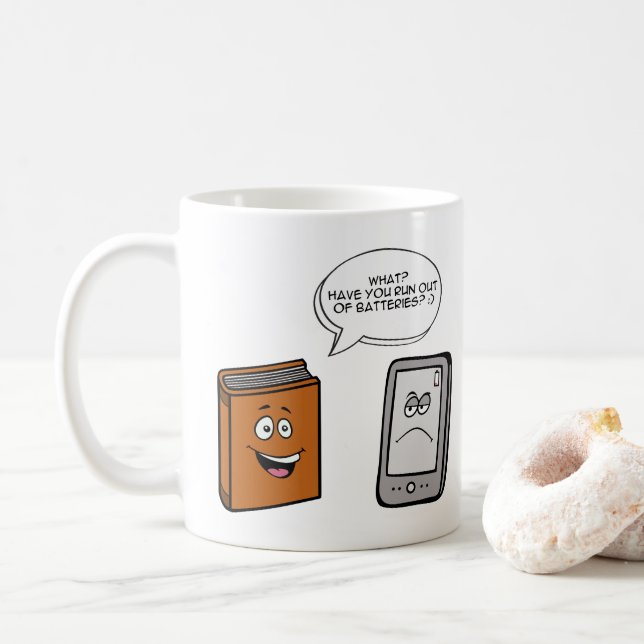 Book vs eBook Kaffemugg (Med munk)