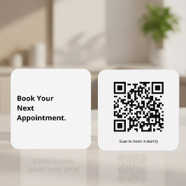 Book Your Next Appointment QR Code  Fyrkantigt Visitkort