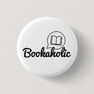 Bookaholltext bokmask Bok Älskare, citattläsning Knapp
