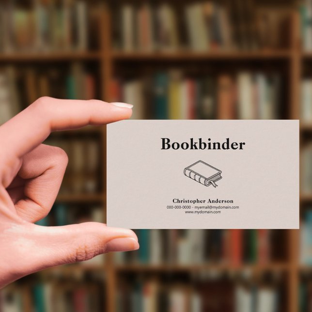 Bookbinder Visitkort (Bookbinder Business Card)