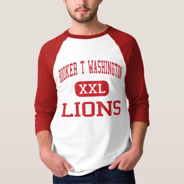 Booker T Washington - lejon - kick - New Orleans T-shirt (Framsida)