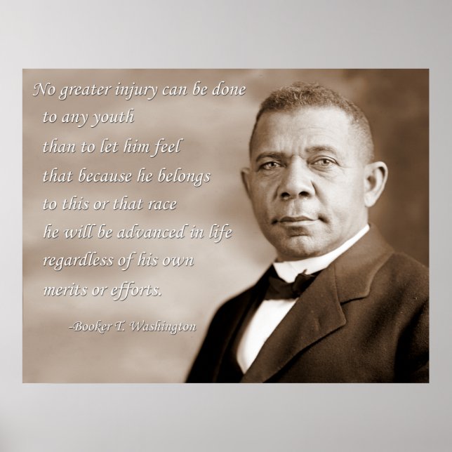Booker T. Washington Merit Poster (Framsidan)