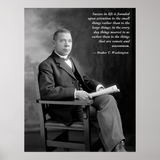 Booker T. Washington Poster (Framsidan)