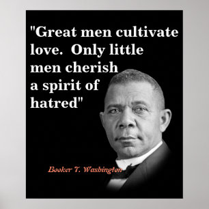 Booker T. Washington Quote on Underbar Manar Poster