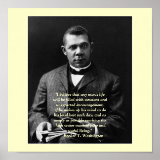 Booker T. Washington-uppmuntran Poster