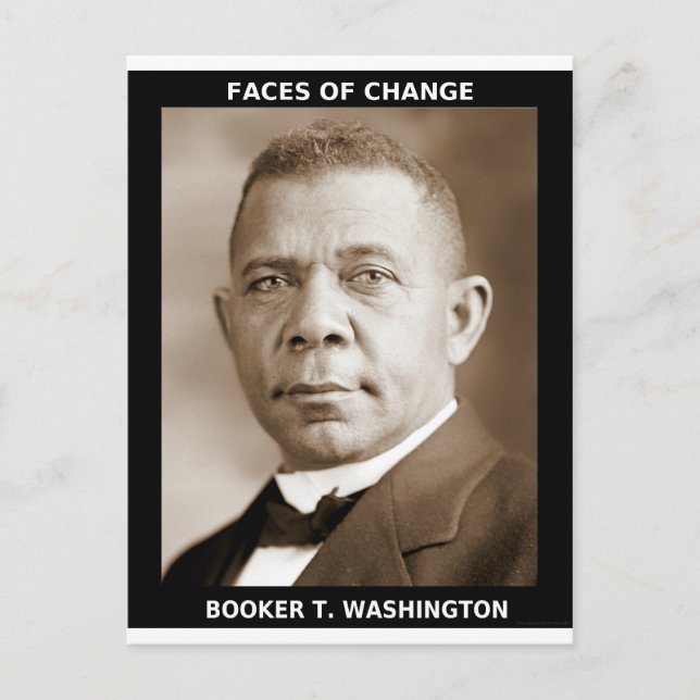 Booker T. Washington Vykort (Framsida)