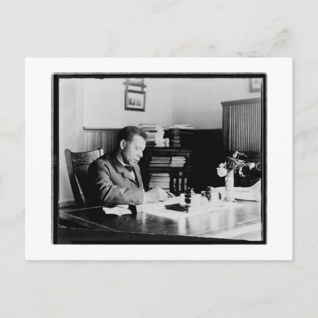 Booker T. Washington Vykort (Framsida)