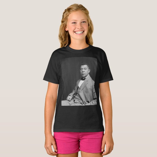 Booker Taliaferro Washington: Black Educator T Shirt (Hel framsida)