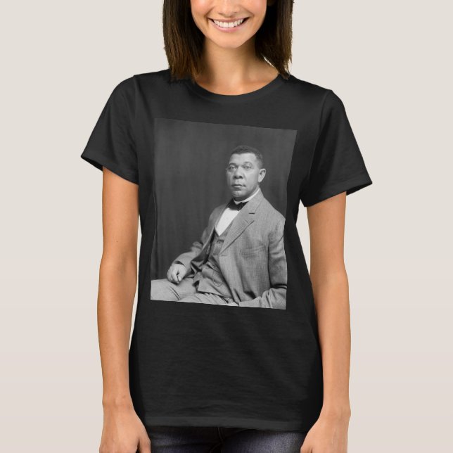 Booker Taliaferro Washington: Black Educator T Shirt (Framsida)