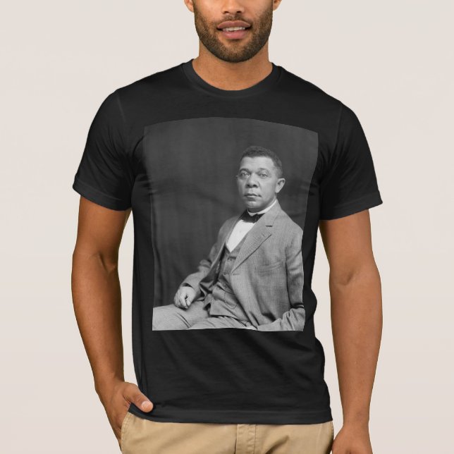 Booker Taliaferro Washington: Black Educator T Shirt (Framsida)