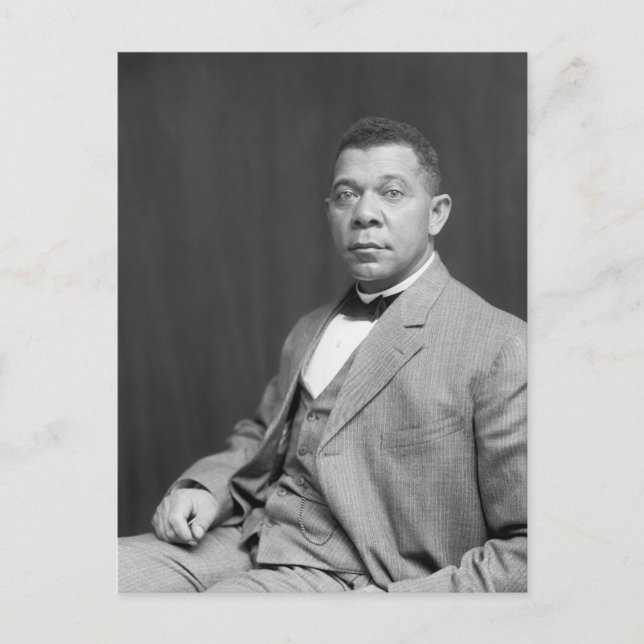 Booker Taliaferro Washington: Black Educator Vykort (Framsida)