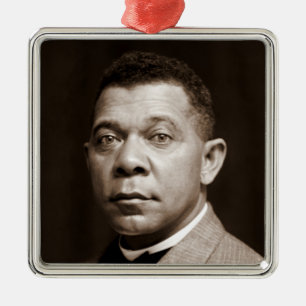 Booker Washington: African American Educator Julgransprydnad Metall