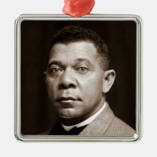 Booker Washington: African American Educator Julgransprydnad Metall