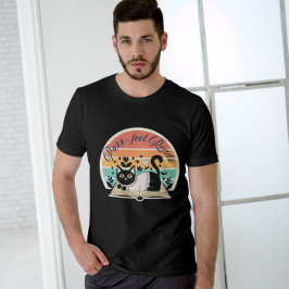 Bookful Cat Gift - Purrect Reads Art T Shirt