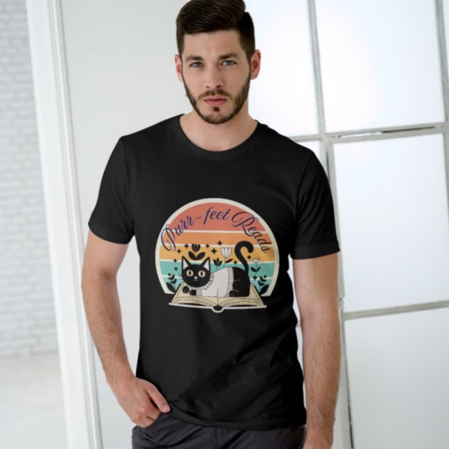 Bookful Cat Gift - Purrect Reads Art T Shirt (Skapare uppladdad)