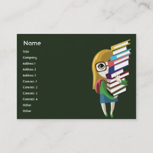 Bookgirl - knubbig visitkort
