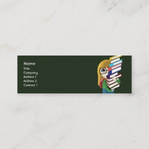 Bookgirl - smala mini visitkort