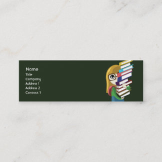 Bookgirl - smala mini visitkort