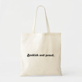 Bookish and Proud Tote Bag Tygkasse