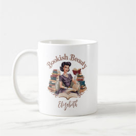 Bookish Beauty Bok Älskare Citat Kaffemugg