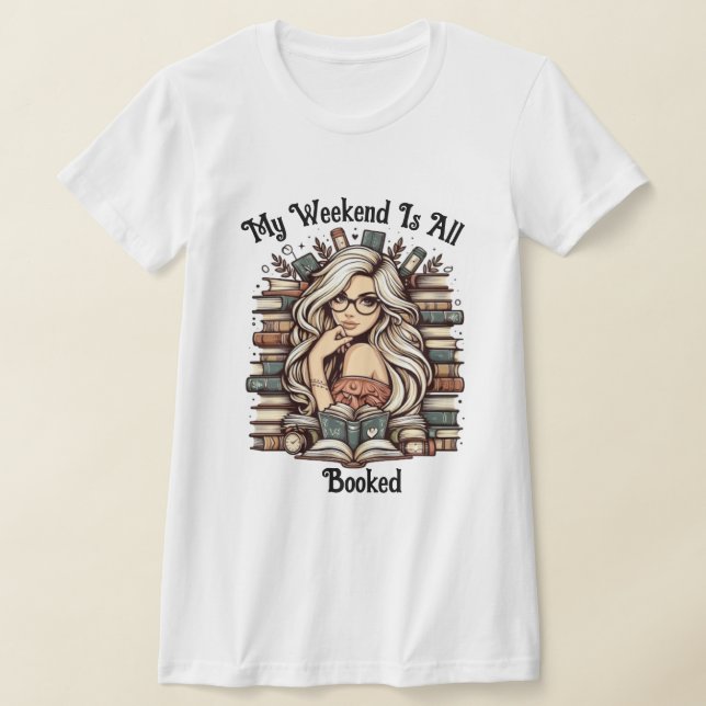 Bookish Bliss: Girl Amidst Bokar T Shirt (Laydown)
