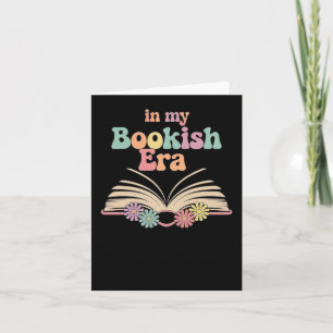 Bookish Era Aesthetic - Cute Reading Älskare Desig Kort