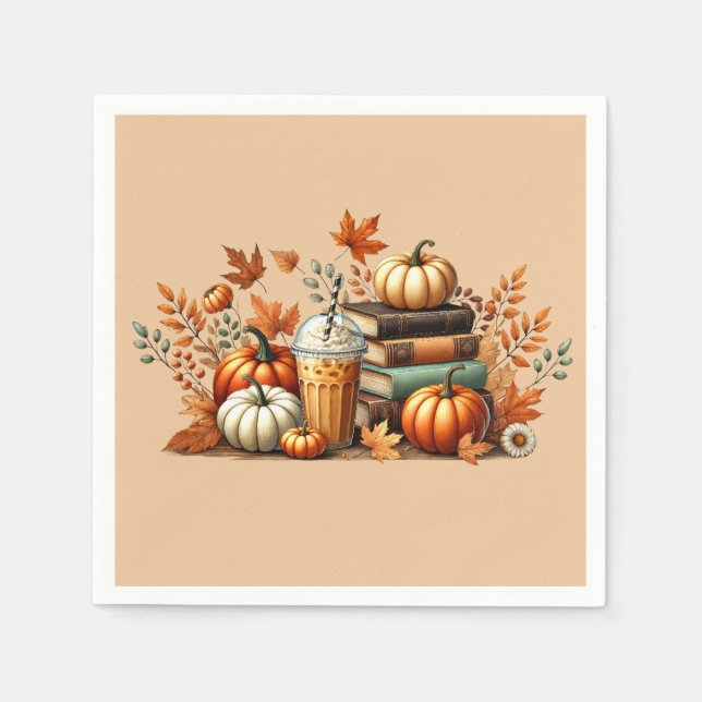 Bookish Fall Pappersservett (Framsidan)