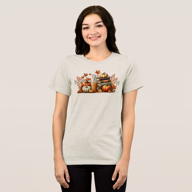 Bookish Fall T Shirt (Framsida Full)
