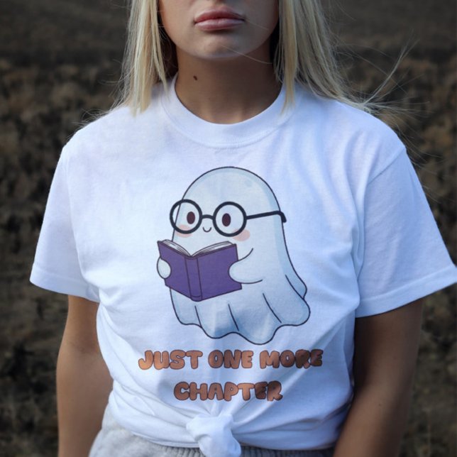 Bookish Ghost Halloween Mysigt Reading Spirit T Shirt (Skapare uppladdad)
