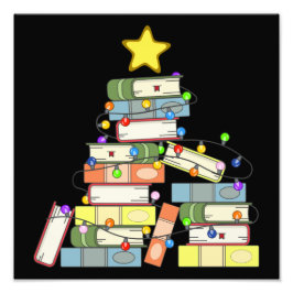 Bookish Julgran I Fototryck