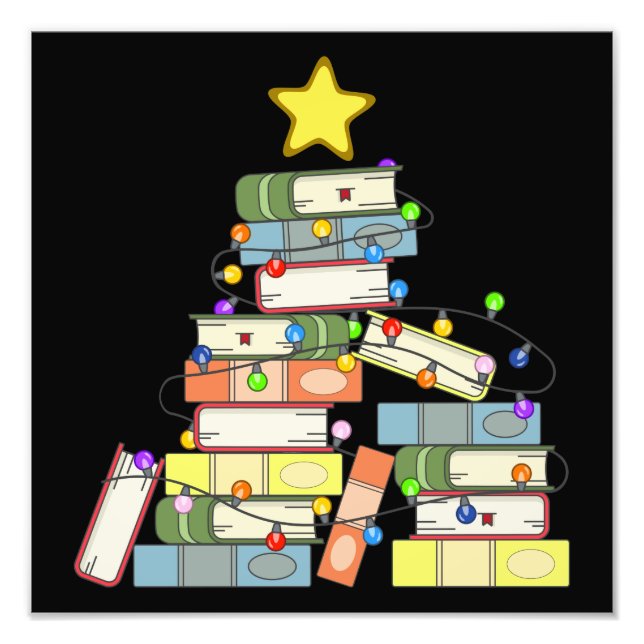 Bookish Julgran I Fototryck (Framsidan)