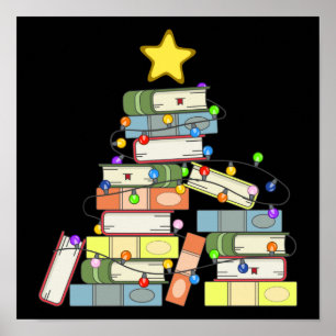 Bookish Julgran I Poster