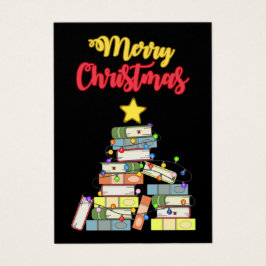 Bookish Julgran I Visitkort