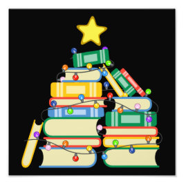 Bookish Julgran II Fototryck
