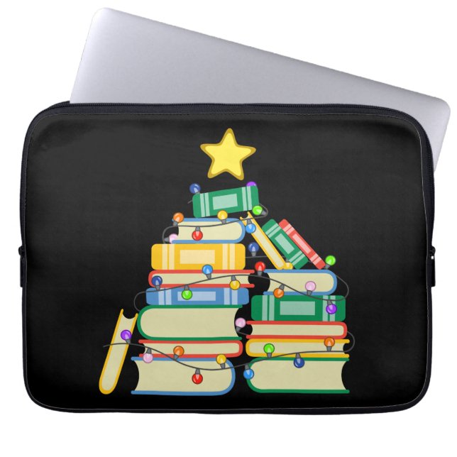 Bookish Julgran II Laptop Fodral (Framsidan)