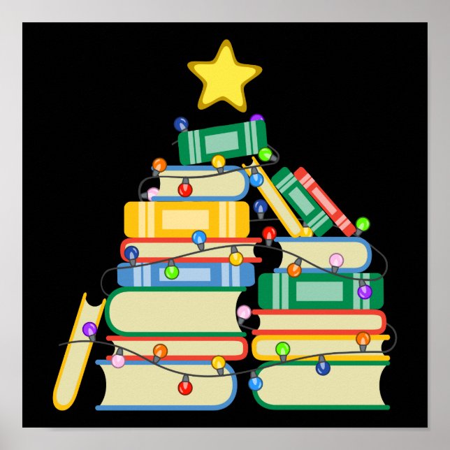 Bookish Julgran II Poster (Framsidan)