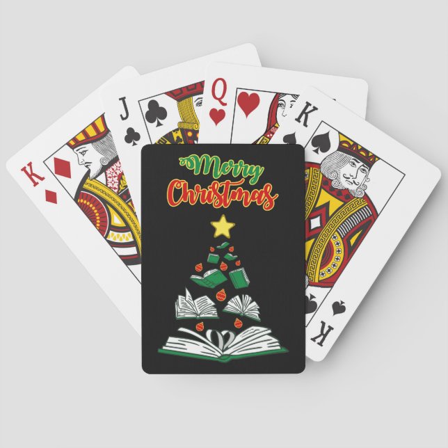 Bookish Julgran III Casinokort (Baksidan)