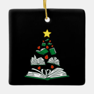 Bookish Julgran III Julgransprydnad Keramik