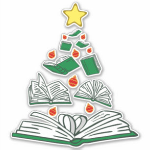 Bookish Julgran III Klistermärken
