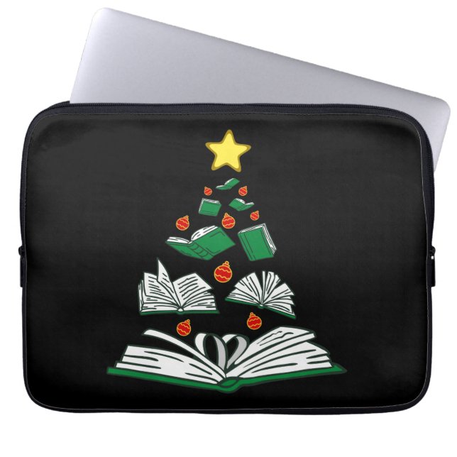 Bookish Julgran III Laptop Fodral (Framsidan)